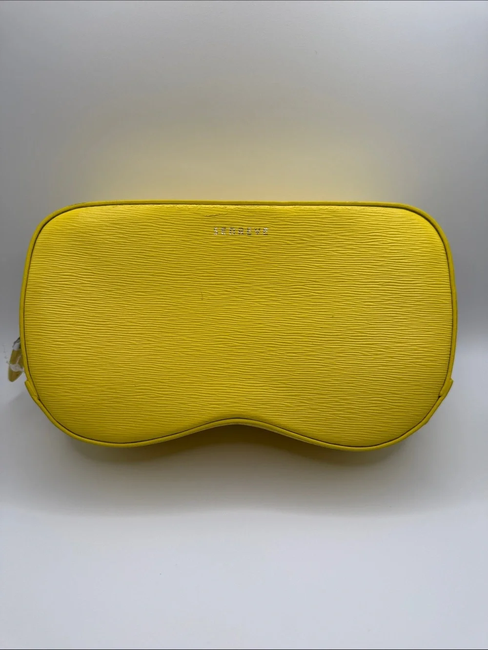 Senreve Yellow Leather Clutch/Pouch used *read - Picture 1 of 10